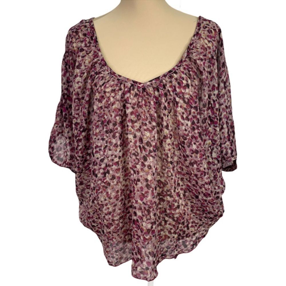 Women Animal Print Sheer Top Size M Love 21